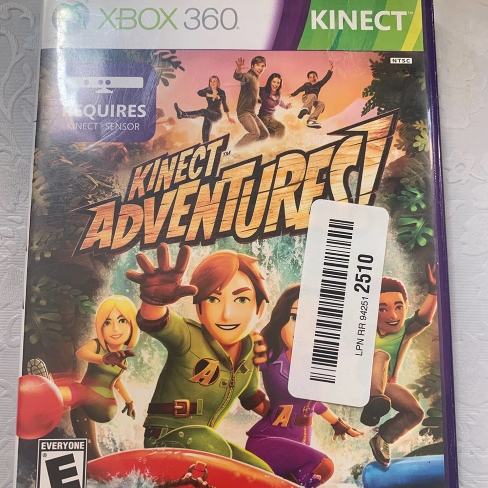 XBOX 360 KINECT ADVENTURES Game CD Preowned Microsoft Kids Teens Recreation